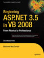 Beginning ASP.NET 3.5 in VB 2008 - From Novice to Professional