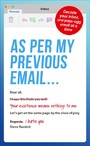 As Per My Previous Email ... - Decode Your Inbox, One Pass-Agg Message At A Time
